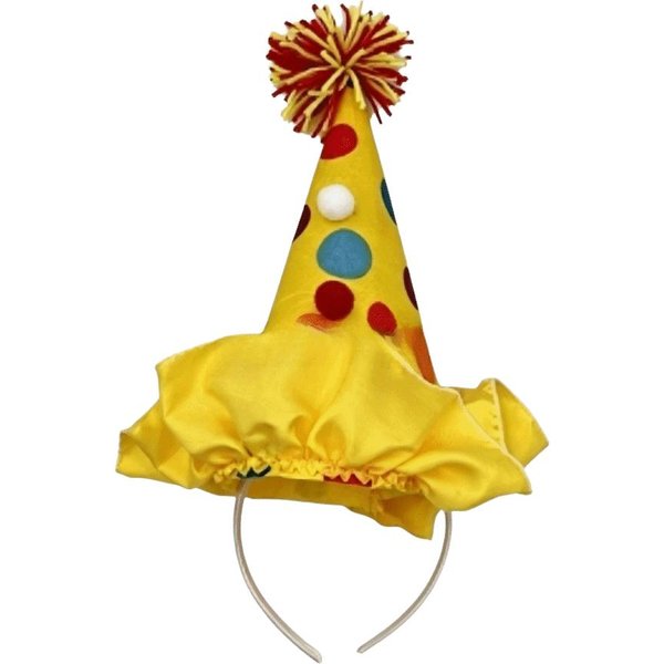 Gorro De Payaso Con Volantes, Rejilla De Puntos, Sombrero Divertido, Accesorio Para Disfraz, Diadema De Joker De Halloween, Halloween Styled-image