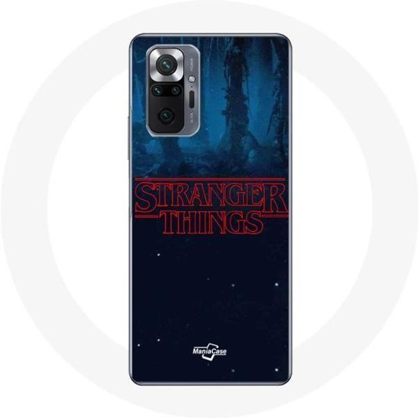 Funda Para Xiaomi Redmi Note 10 Pro - Maniacase - Stranger Things - Silicona Blanda - Azul - Mixta Azul-image