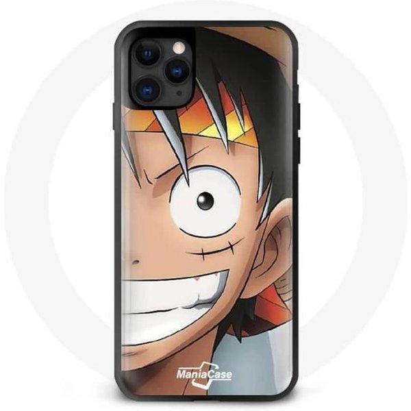 Funda - Maniacase - Iphone 11 Pro - One Piece Luffy Manga - Silicona - Flexible Negro-image