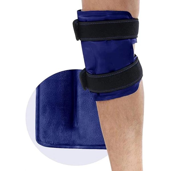 Bolsa Para Rodilleras Ropa Deportiva Para Hielo Paquete De Hielo Para Pantorrillas Compresa FríA Y Caliente Para Pantorrillas Gel Refrigerante Rodillera Terapia Bolsa DiseñO PráCtico Black-image