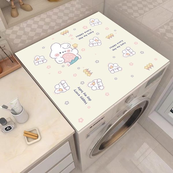 Wodoodporna SkóRzana PodkłAdka Pokrowiec Przeciwkurzowy Na Pralkę BęBnową I LodóWkę Microwave (36X46 Cm)-image