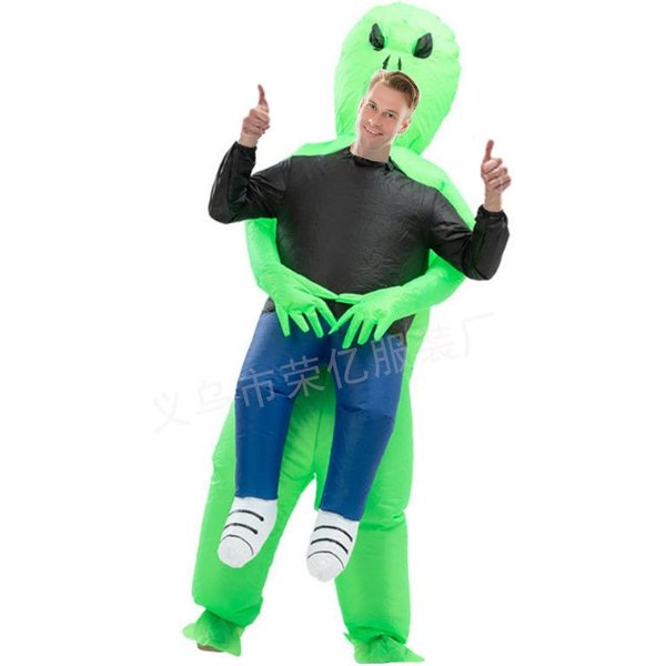 Popular Disfraz Inflable De Abrazos De Alien Rosa Con Ojos Grandes Adult 150-190Cm Black-image