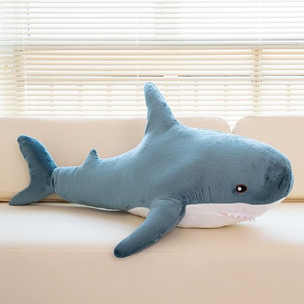 45/60/80/100 Cm TiburóN De Peluche Lindo De Colores Suave Relleno Juguete Animal Almohada De Lectura Para Regalos De CumpleañOs MuñEco CojíN Regalo 45Cm-image