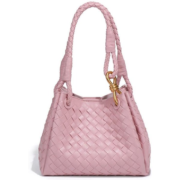 Bolso De Cubo Tejido VersáTil, ParacaíDas De Mano, Bolso Cruzado Para Mujer, Set De Dos Piezas, Bolso De Hombro Individual Para Madre E Hijo, Bolso Sobaco Gray-image