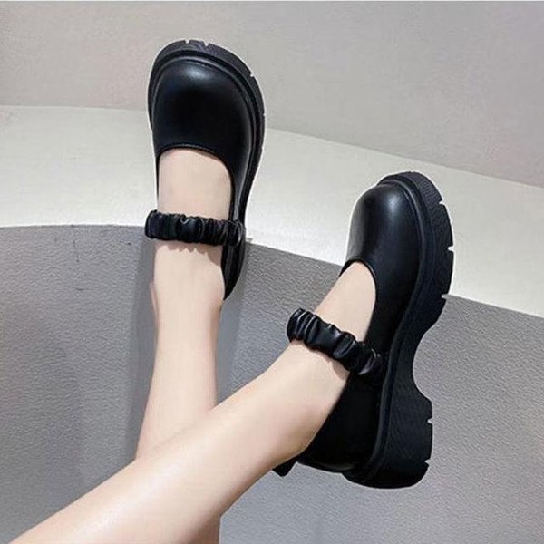 Zapatos Mary Jane Japoneses Estudiantes Verano Primavera OtoñO Retro Zapatos Uniforme Jk Cosplay Talla Grande Zapatos De Mujer Zapatos Lolita 36-image