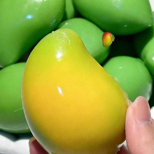 ZmieniająCa Kolor Mango Squishy Zabawka, MięKka KształTowalna PiłEczka Anty-Stresowa Asmr Sensoryczna Fidget Zabawka Dla DorosłYch-image