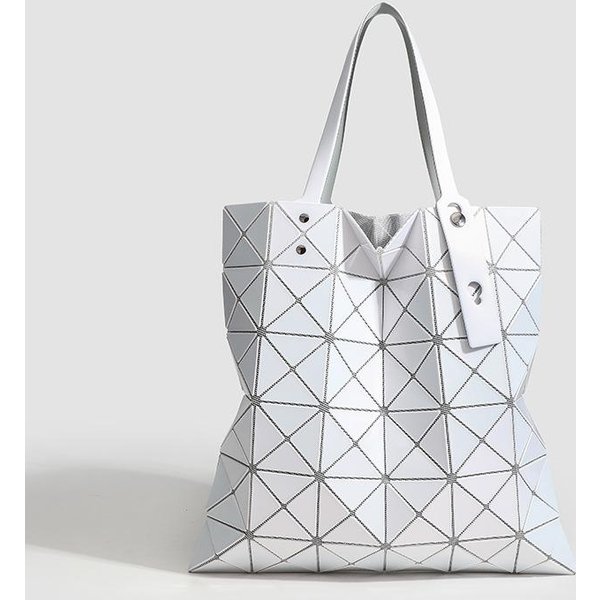 Bolso GeoméTrico De Diamantes Nuevo Bolso JaponéS Y Coreano Para Mujer VersáTil Bolso De Hombro ÚNico Para Axila Simple De Gran Capacidad Bolso Tote De Mano-image