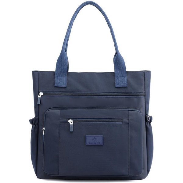 Wodoodporna Nylonowa Torba Na Ramię Kobieta DużA Torba Na Ramię Moda Torba Z Uchwytem Torba Na Zakupy Torebka PodróżNa I Torebka 36X15X36Cm Gray-image