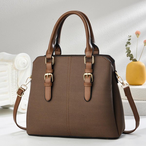 Nuevo Bolso De Mano De Moda Patchwork Macaron Alta Apariencia Bolso Cubo Horizontal Gran Capacidad Bolso De Hombro Multicapa Bolso De Mujer .-image