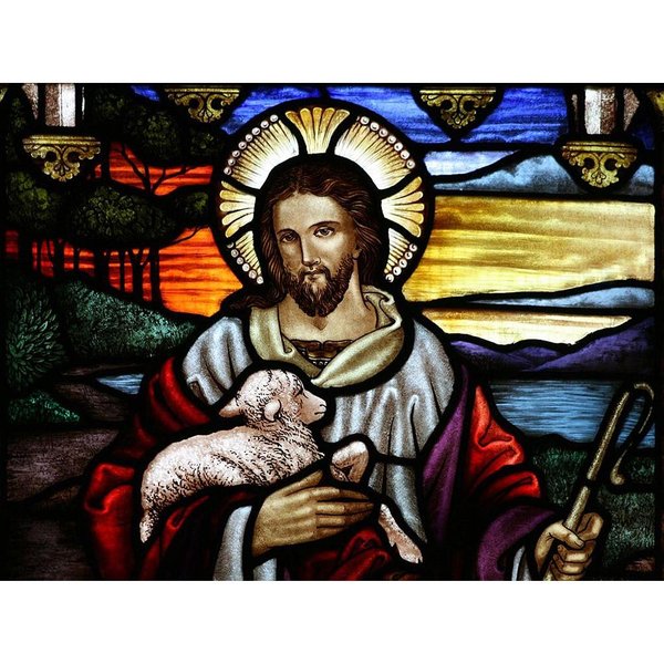 Diament Mozaika Religia Jezus Kryształ Malarstwo Diament Malarstwo Religia Obraz Rhinestone Handmade 20X30CM Gray-image
