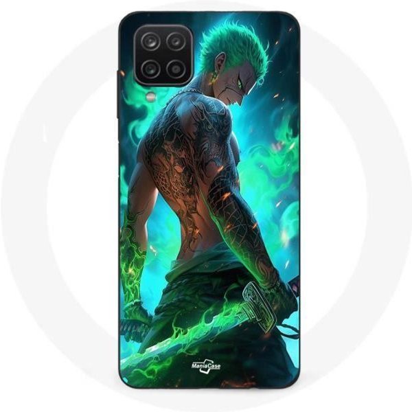 Funda Para Samsung Galaxy A12 De One Piece Zoro 3D Manga Anime Fanart-image