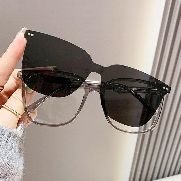 Polaryzacyjne Ochrona UV Lekkie Wygodne TrwałE Wysokiej JakośCi Stylowe Designerski Styl Damskie MęSkie Okulary PrzeciwsłOneczne Polarized Black-image