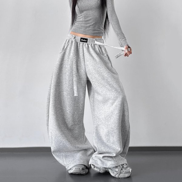 Modne Spodnie Damskie Street Dance Z Szerokimi Nogawkami 2026 - Wiosna/Jesień Jazzowe MięKkie DłUgi RęKaw Wszechstronne Hip Hop Sportowe S-image