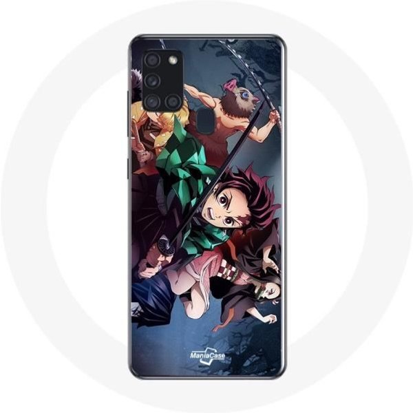 Funda Para Samsung Galaxy A21S Tanjiro Nezuko E Inosuke Slayer Kimetsu No Yaiba Manga-image