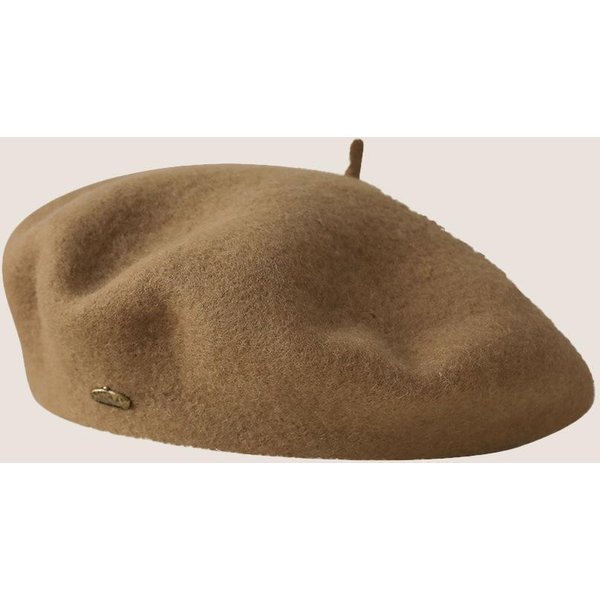 Boina De Lana OtoñO E Invierno Boina De Lana Coreana NiñAs VersáTil BritáNica Retro Que Muestra La Cara Sombrero De Pintor Adjustable Brown-image