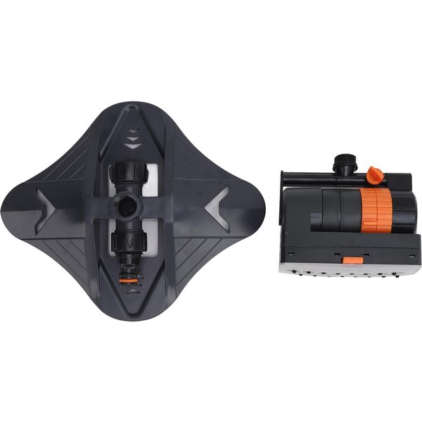 Aspersor De CéSped De 16 Orificios Aspersor De Agua De JardíN Oscilante AutomáTico Con 4 Modos De Riego Caudal Ajustable-image