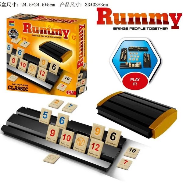 Cyfrowa Gra StołOwa Mahjong Rummy Dopasowywanie Liczb Plansza Strategiczna Do Rozrywki Wielu Graczy Imprezy Towarzyskiej WieczóR Gier Ze Znajomymi-image