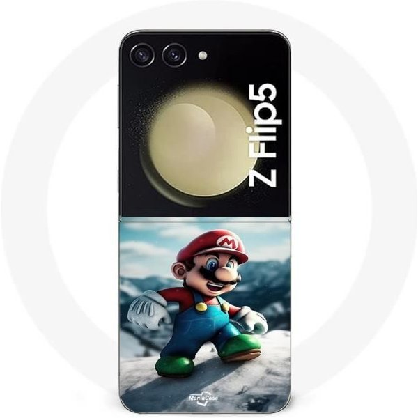 Funda - Samsung - Galaxy Z Flip5 - Super Mario Bros - Flexible - Mixta-image
