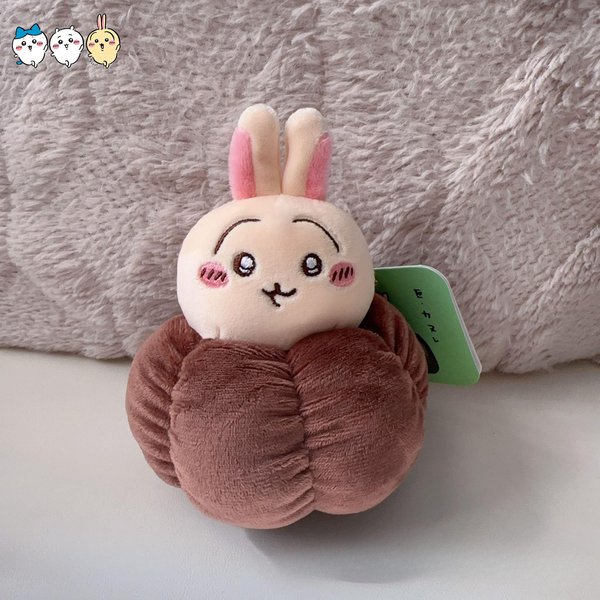 Kawaii Chiikawa Usagi Breloczek Do Kluczy Z Postacią Z Anime KreskóWkowy Pluszowy Wisiorek Zabawny Brelok Do Torby Prezent Dla Najlepszej PrzyjaciółKi Uroczy Pluszowy Dodatek-image