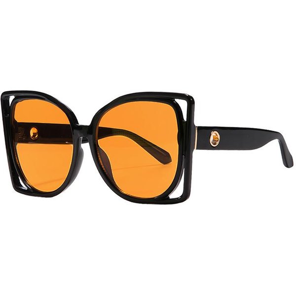 Gafas De Sol Oversize Para Hombre Y Mujer Cuadradas Marco Grande Estampado De Leopardo Lente Graduada UV400 Gafas De Sol Gafas De Conductor Beige-image