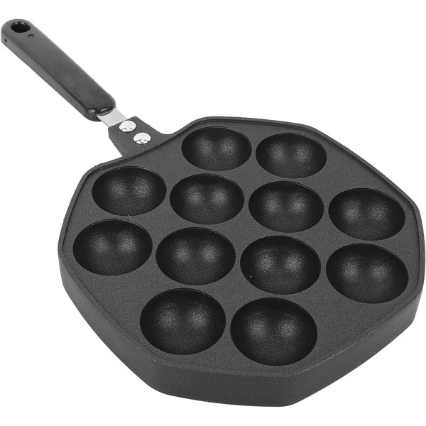 SartéN Para Takoyaki 12 Cavidades Fabricante De Takoyaki SartéN De AleacióN De Aluminio Antiadherente Placa De Cocina Para Bolas De Pulpo Panqueque L-image