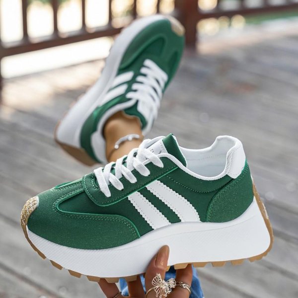 Damskie Letnie Sneakersy Siateczkowe - OddychająCe Sznurowane Gruba Podeszwa Buty Do Chodzenia, OkrąGłY Nosek Lekkie Obuwie Sportowe 42-image