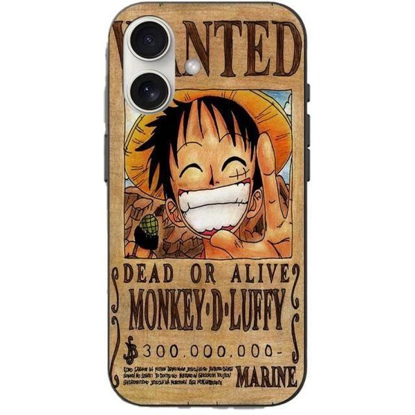 Etui Maniacase Na Iphone 16 One Piece Wanted Poster Monkey D. Luffy-image