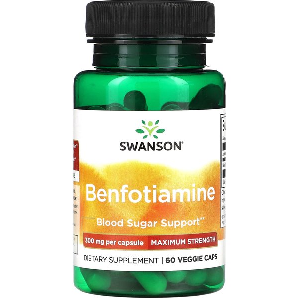 Benfotiamina, Maksymalna SiłA, 300 Mg, 60 KapsułEk RośLinnych-image