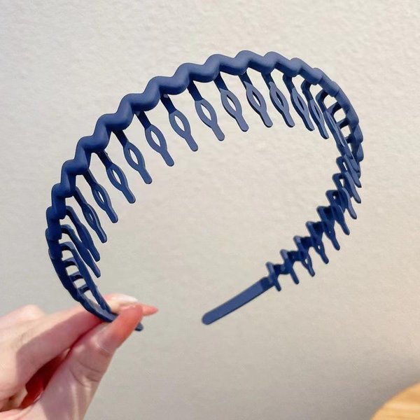 Diadema De Pelo Prensado Para Lavar La Cara Diadema Verano Para Mujer Recogido De Pelo Pinza De Pelo De Verano Gray-image