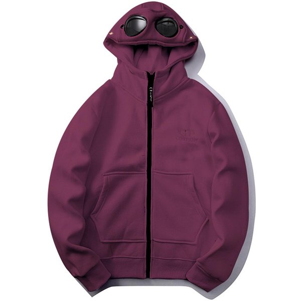 Sudaderas De Moda Casual Para Hombre Y Mujer CáRdigan Holgado Con Cremallera Chaqueta Con Capucha De Manga Larga M PúRpura-image