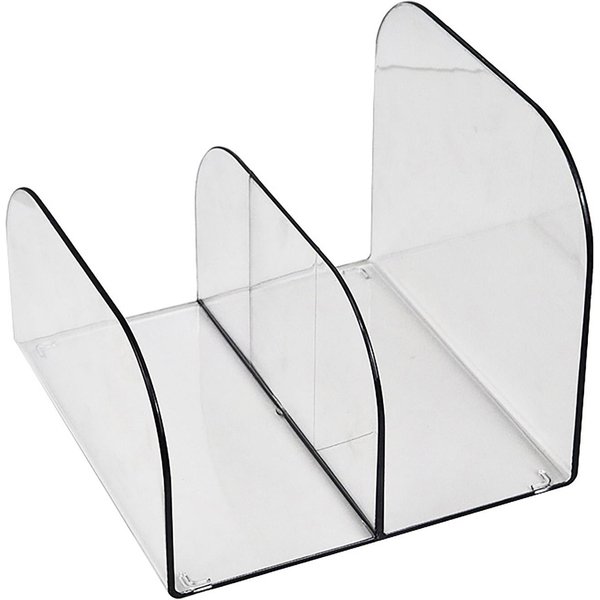 Sujetalibros De Escritorio Estante Organizador De Almacenamiento De Libros De Escritorio PláStico Transparente-image