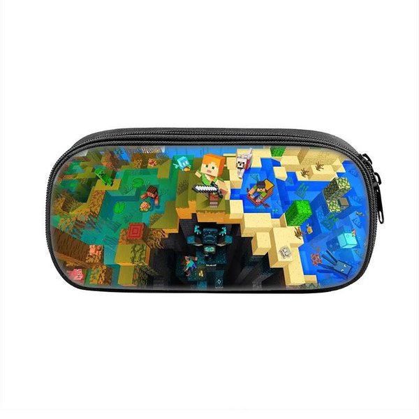 Estuche De Minecraft Legends Con Material De PoliéSter Para Estudiantes Y Uso Escolar Style 15-image