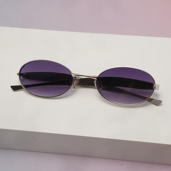 Vintage MałE Oprawki Owalne Okulary PrzeciwsłOneczne Damskie MęSkie Luksusowe Designerskie Okulary Popularne PodróżNe Okulary PrzeciwsłOneczne UV400 Oculos De Sol 1PC-image