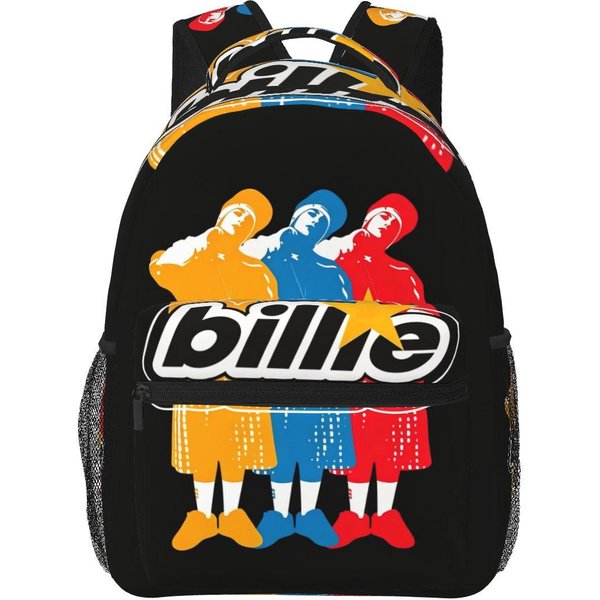 Mochilas Estilo Billie Eilish NiñOs NiñAs Mochila Escolar Estudiantes Bolsas Escolares Mochila De Dibujos Animados Bolso De Hombro Gran Capacidad One Size-image