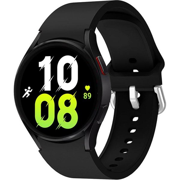 Oryginalny Pasek Do Samsung Galaxy Watch 4/5/6 Classic 47Mm 43Mm 44Mm 40Mm Bez Szczelin Silikonowa Bransoleta Pasek Galaxy Watch 5 Pro 45Mm Galaxy 6 40Mm 44Mm Czarny-image