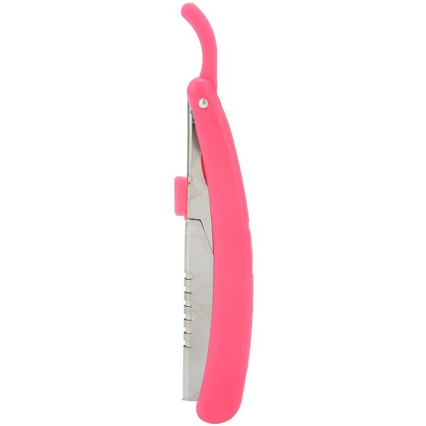 Navaja De Afeitar Recta Para Hombres, Afeitadora Manual Plegable Para Barba, Recortadora De Cejas Para Mujeres (Sin Hoja)-image