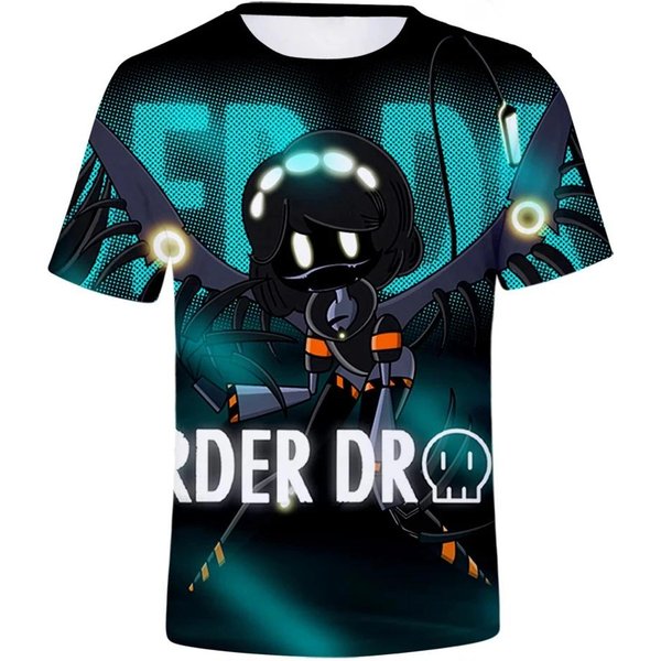 Letnie Koszulki Anime Murder Drones Z Nadrukiem 3D Streetwear Moda Oversize Z KróTkim RęKawem Koszulki Dla Dzieci Topy Ubrania 150-image