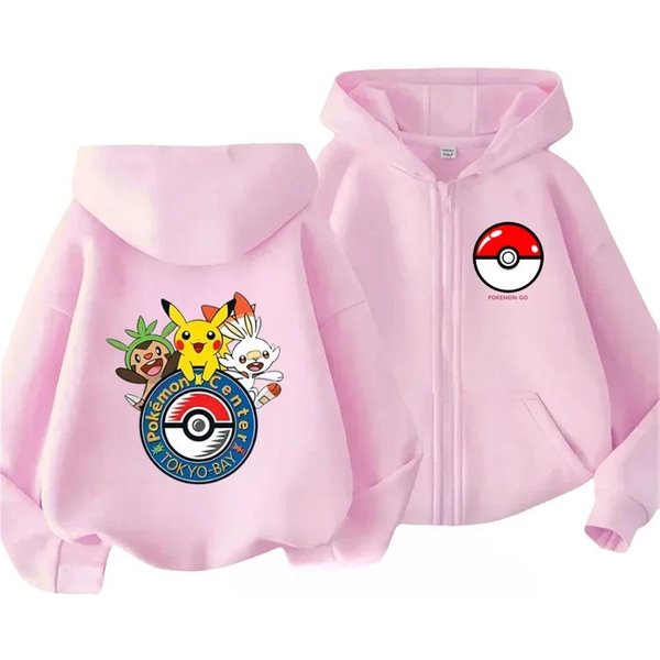 Moda Odzież DziecięCa Bluza Z Nadrukiem KreskóWkowym Casualowa LuźNa Bluza Z Kapturem Bluzy ChłOpcy 140 RóżOwy-image