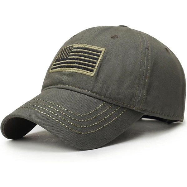 Unisex Czapki Baseballowe Z Haftem Flagi StanóW Zjednoczonych Wiosna Jesień Outdoor Regulowane Codzienne Czapki Kapelusz PrzeciwsłOneczny-image