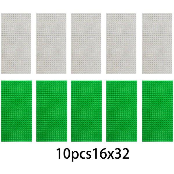 10 Sztuk 16X32 Kropki Ponadczasowe PłYty Bazowe DIY Klocki PłYty Bazowe Citydimensions Klocki Budowlane Figurki Zabawki Budowlane 10Pcs16X32-image