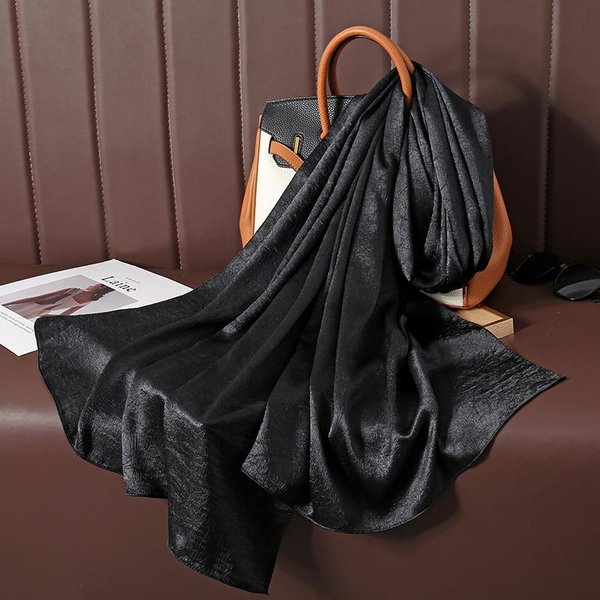 PañUelo Hijab Premium De SatéN Arrugado Liso Hijabs Para Mujeres Musulmanas Transpirable Turbante Para Mujeres IsláMicas PañUelo Plisado RamadáN-image