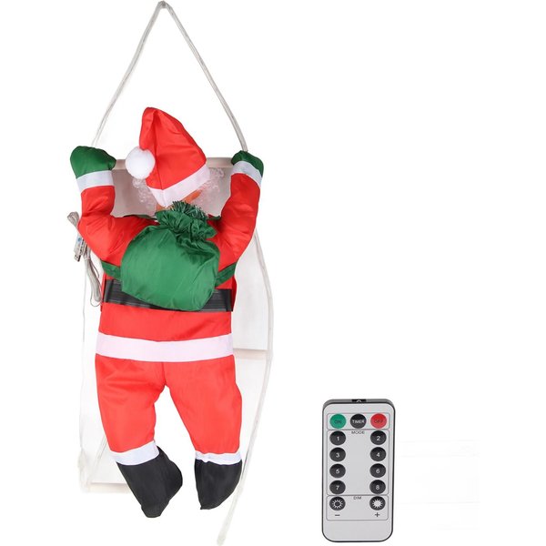Luz LED Escalera Colgante De Papá Noel Suministros NavideñOs Colgante Para Escaparate-image