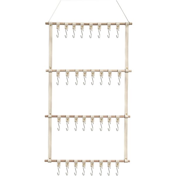 Estante De ExhibicióN Para Diademas Organizador De Diademas Para NiñAs Organizador De Accesorios Para El Cabello Almacenamiento DecoracióN Para Colgar En La Pared DecoracióN Del Hogar Beige-image