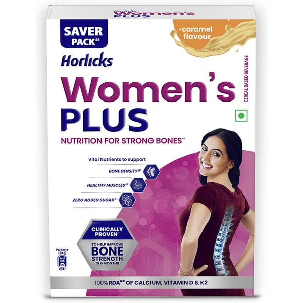 Horlicks Women's Plus Caramelo Bebida Saludable Recarga 400G | NutricióN Con Alto Calcio Y Vitamina D Para Mujeres-image