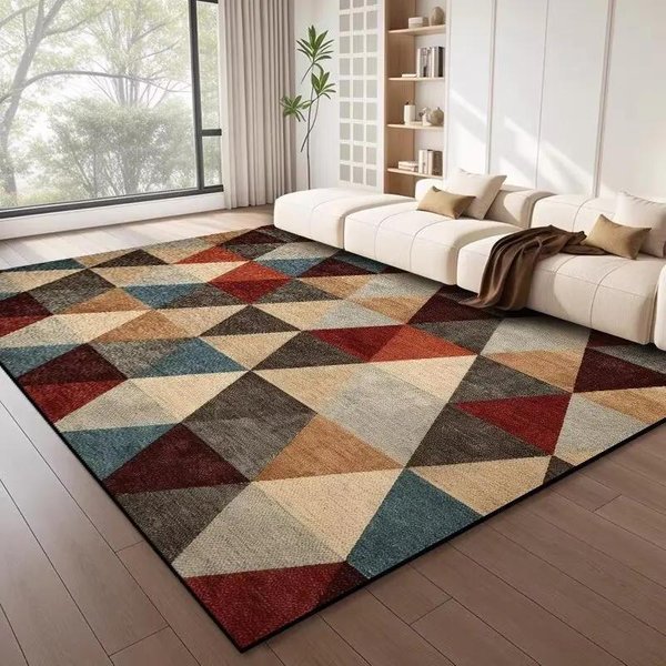 Alfombras Modernas Estilo NóRdico Alfombras De Mesita De Noche Para Dormitorio Alfombra De Suelo DecoracióN De Sofá De Sala De Estar Boho Alfombra Antideslizante DecoracióN Del Hogar Alfombras Grandes 140*200Cm-image