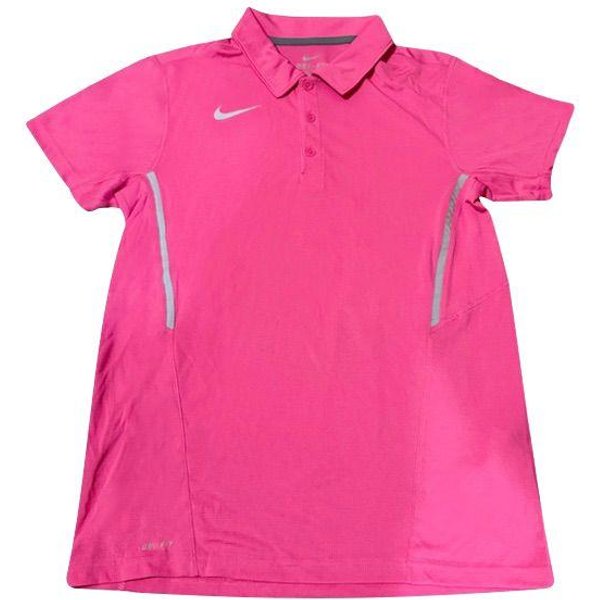 Camiseta Tipo Polo De Manga Corta De Punto De Secado RáPido Nike Para Hombre Tops 703207-640 3XL Pink-image