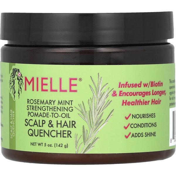 Mielle, Pomada Mejorada A Aceite, Romero Menta, 5 Oz (142 Gramos) Beige-image