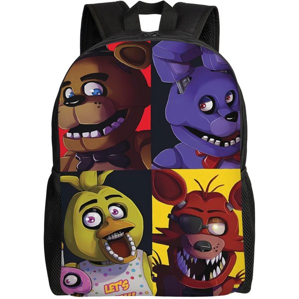 Mochila De Juego De Terror Fnaf Para JóVenes Mochilas Con Estampado PoliéSter Streetwear Bolsas De Instituto Mochila De DiseñAdor Para Universidad As Picture-image