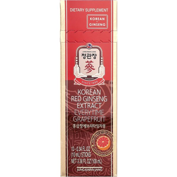 Ekstrakt Z KoreańSkiego Czerwonego żEń-Szenia, Everytime, Grejpfrut, 10 Sztuk, 10 Ml (0.34 Fl Oz) KażDy-image