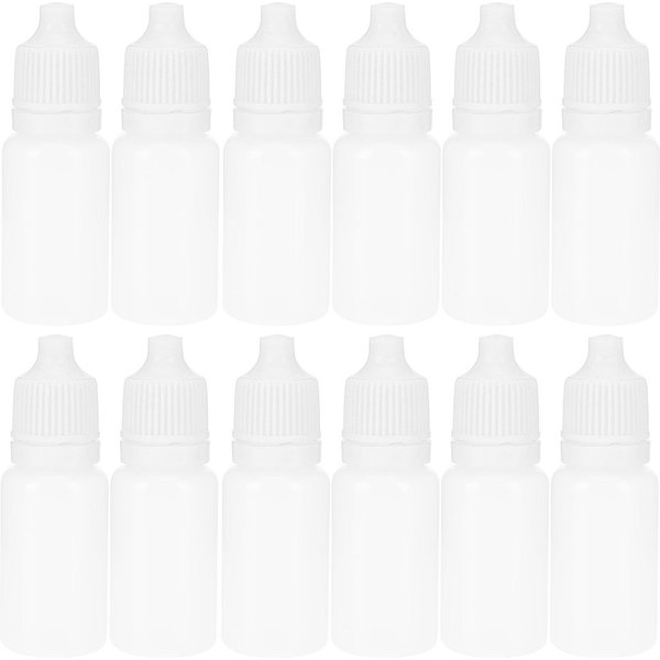 50 Botellas VacíAs De 5 Ml Con Gotero, Exprimibles, Para LíQuidos Oculares, Con Tapas.-image